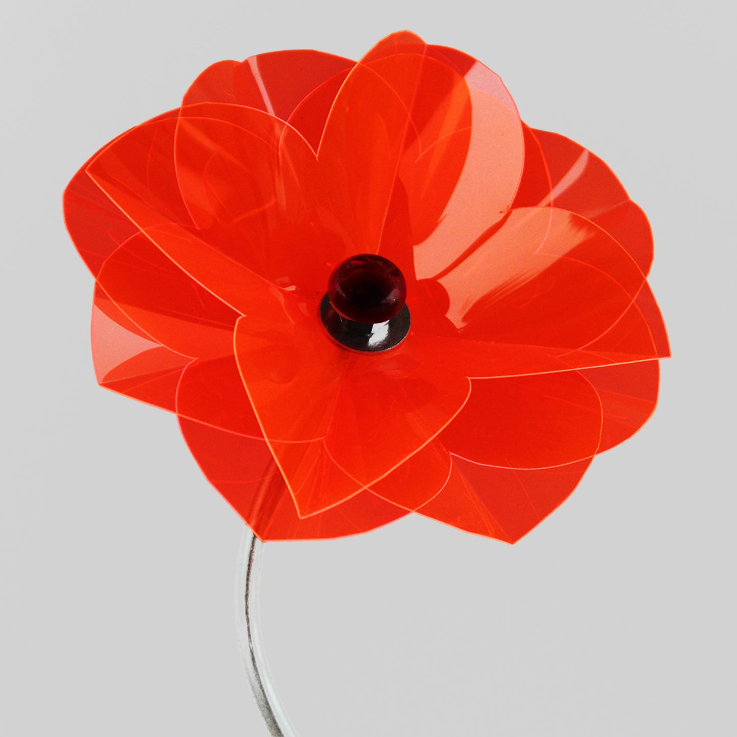 Poppy Flower Skewed 1,8m, flower ca 25 cm diam