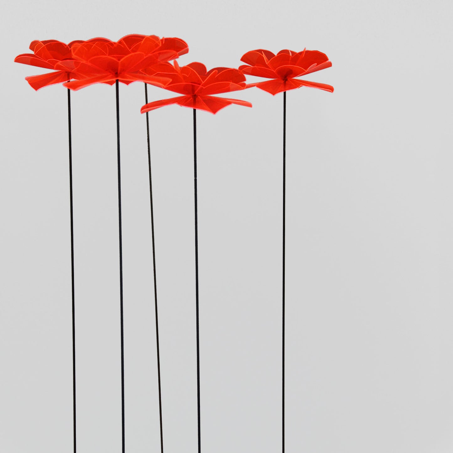 Poppy Flower Straight 1m, flower ca 12 cm diam