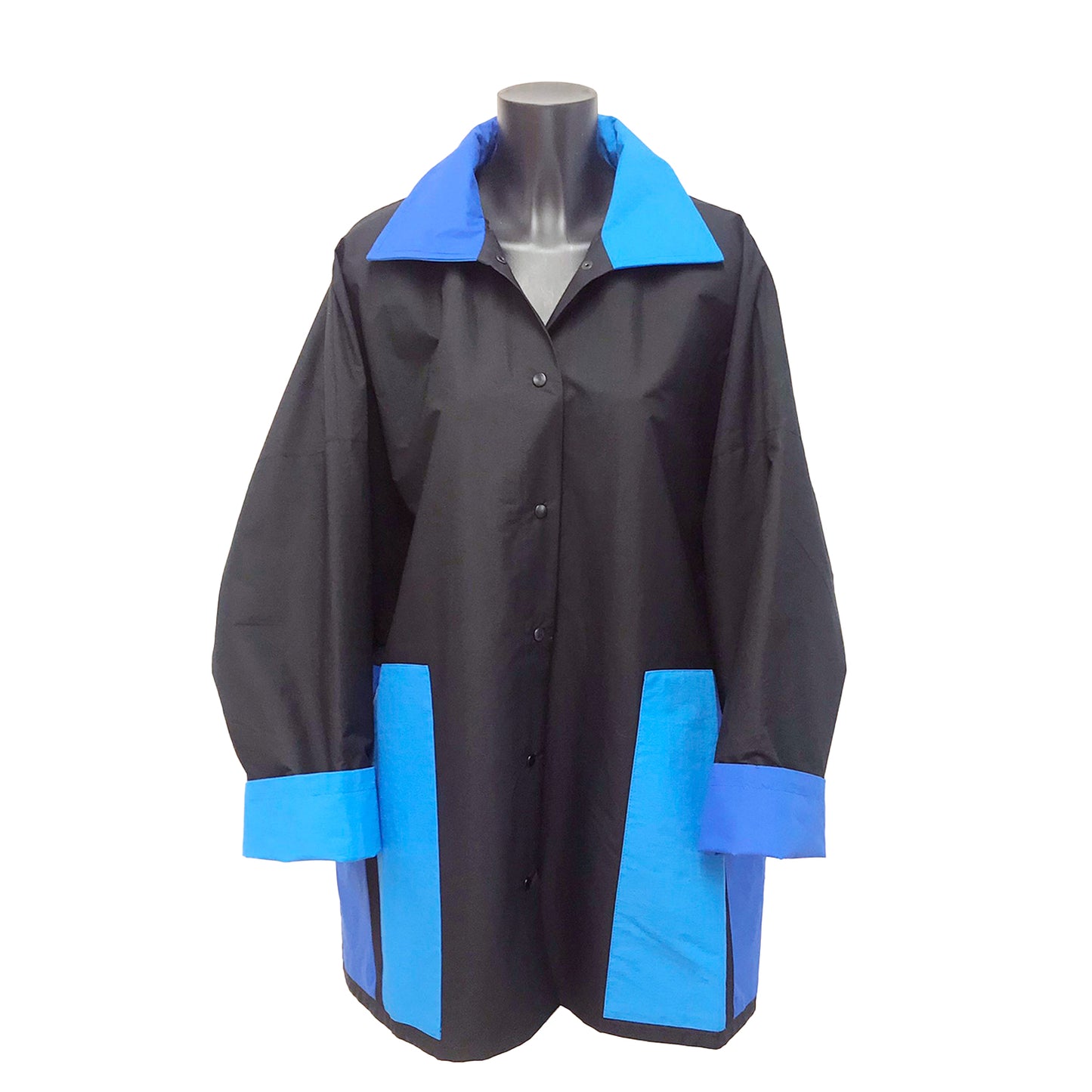 REGNJAKKE Black Flipp Jacket Blue