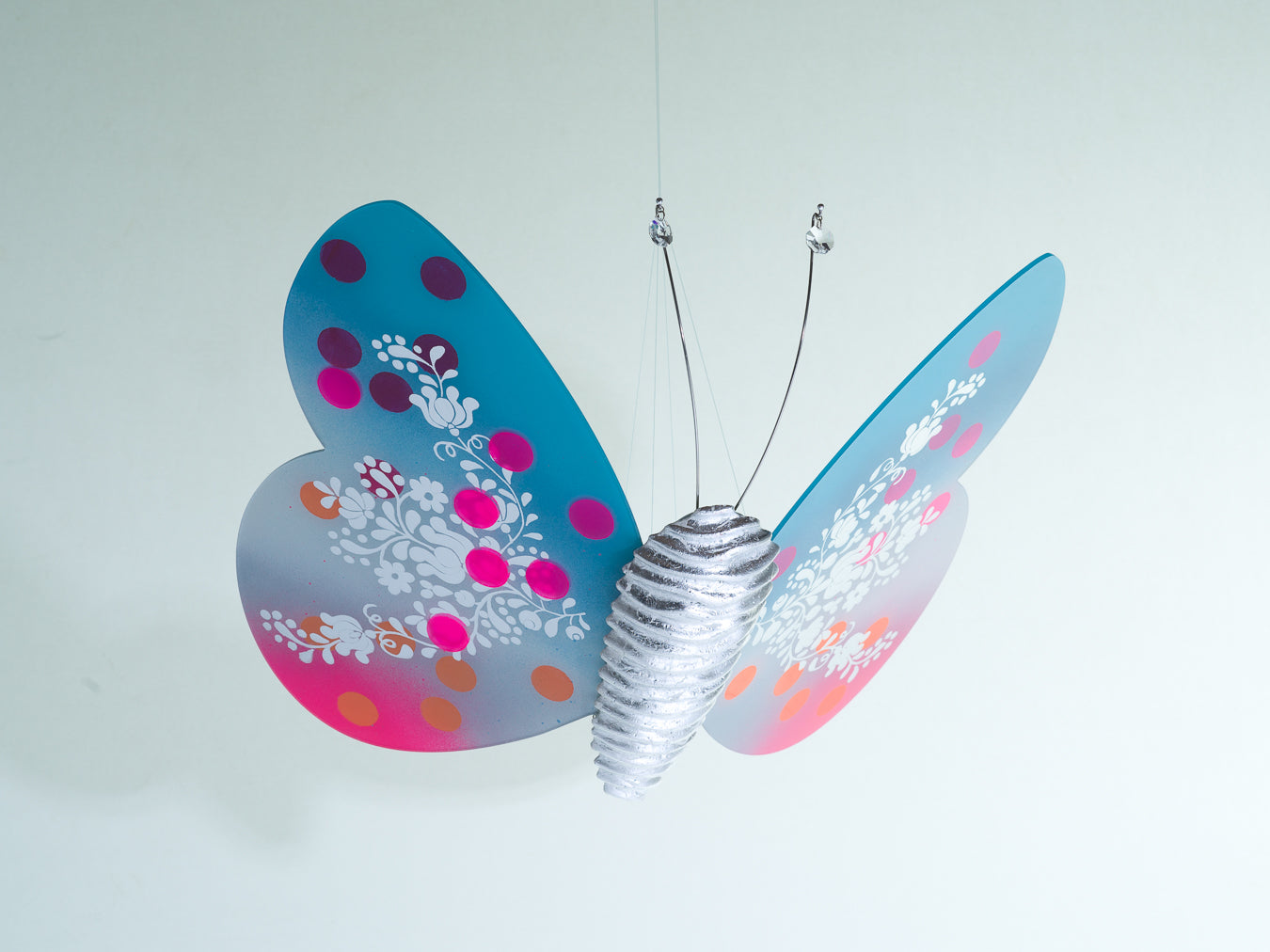 Papillon multi- dots/ lingonberry
