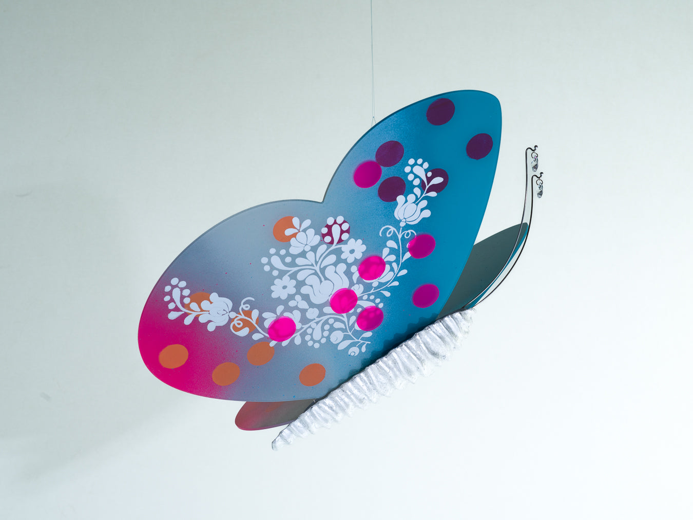 Papillon multi- dots/ lingonberry
