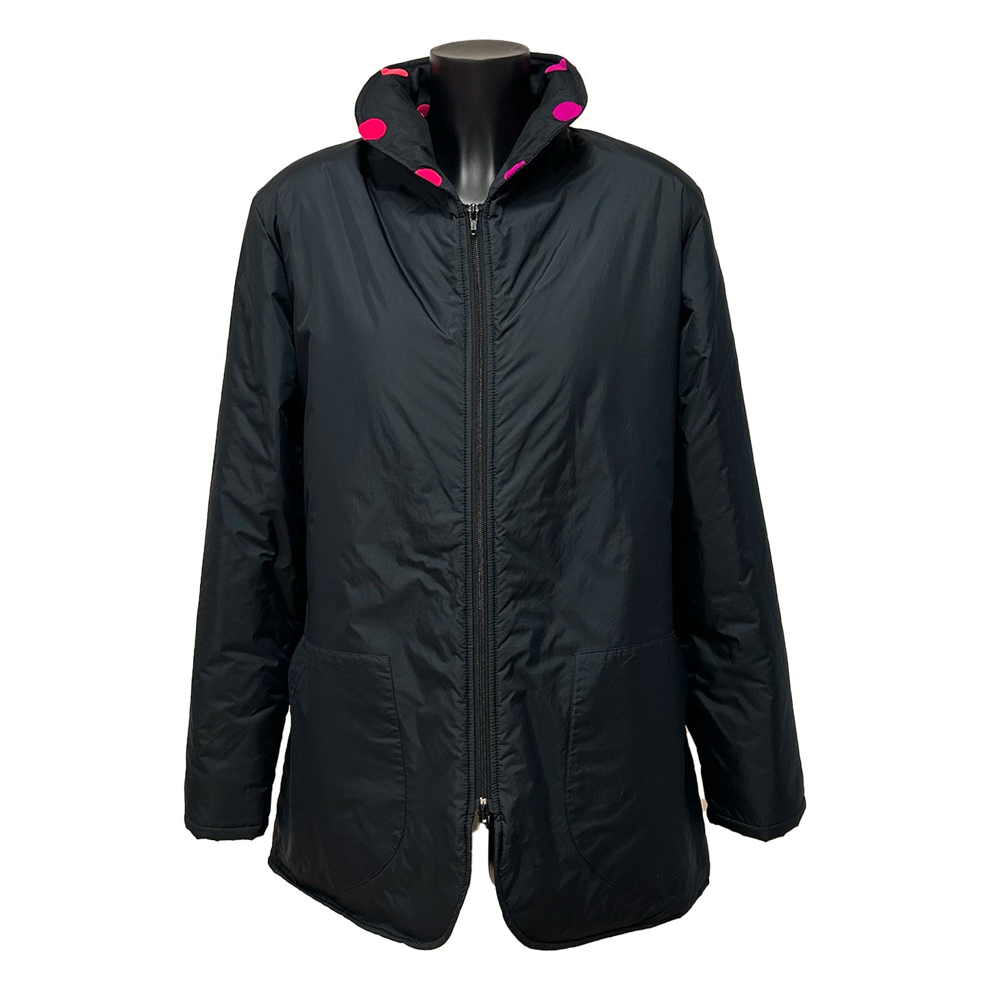 REGNJAKKE Black Bell Dott Jacket Th Pink