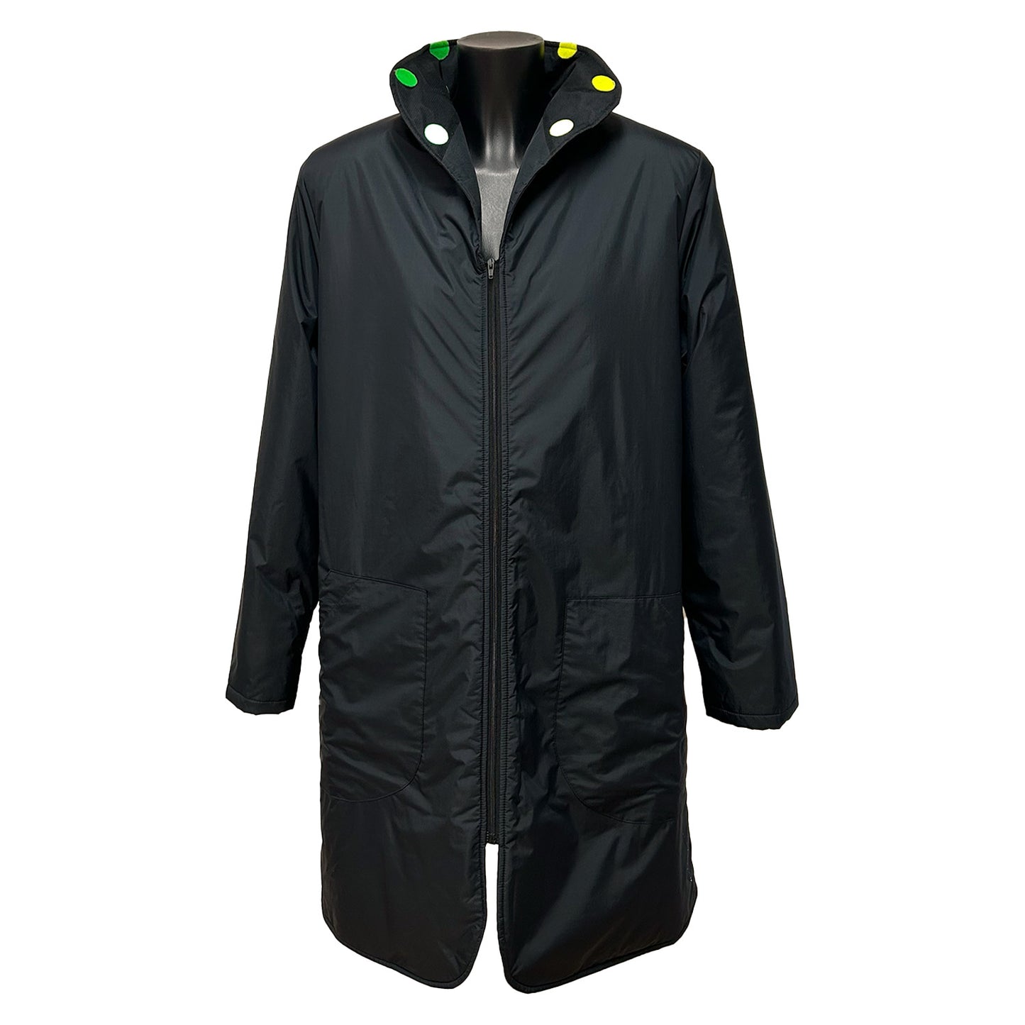REGNJAKKE Bell Dott Long Jacket Green Th