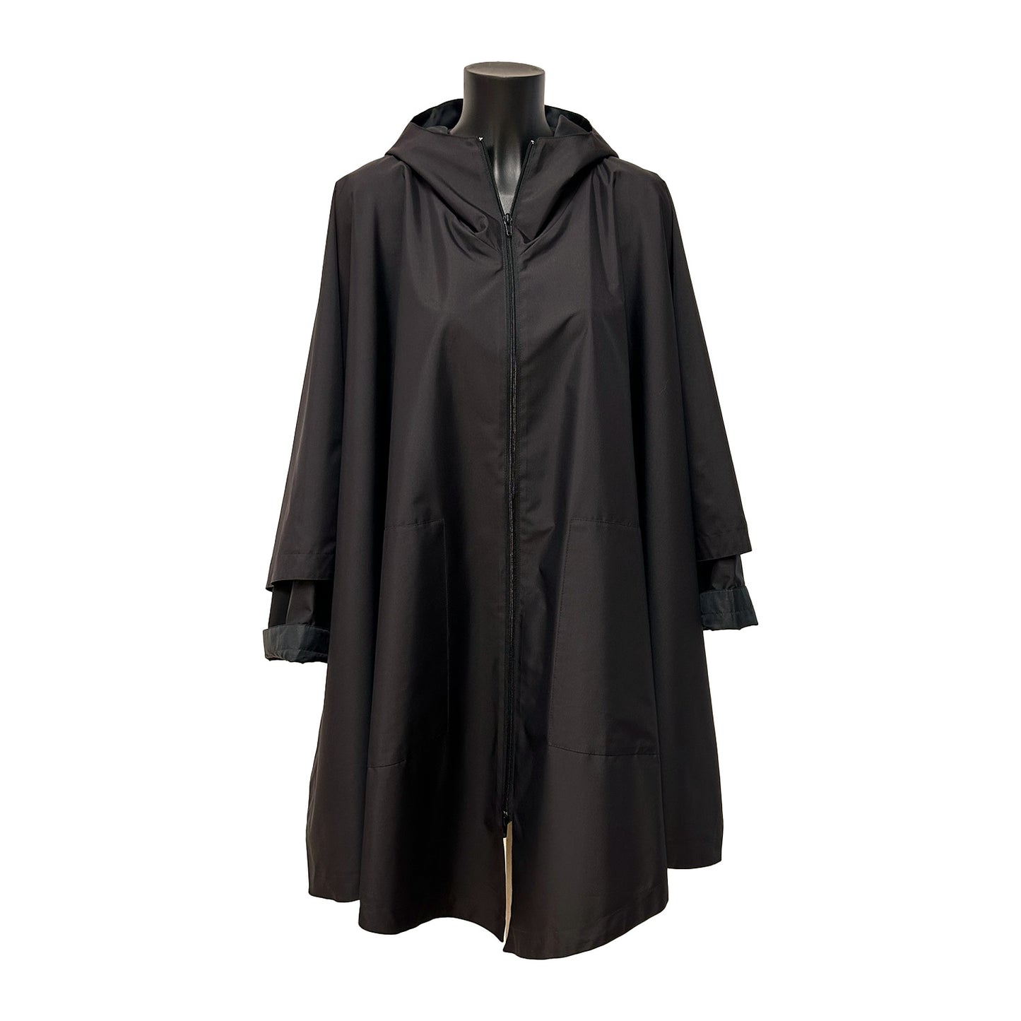 VEJR OG VINDJAKKE Super Soft Poncho Tip Black