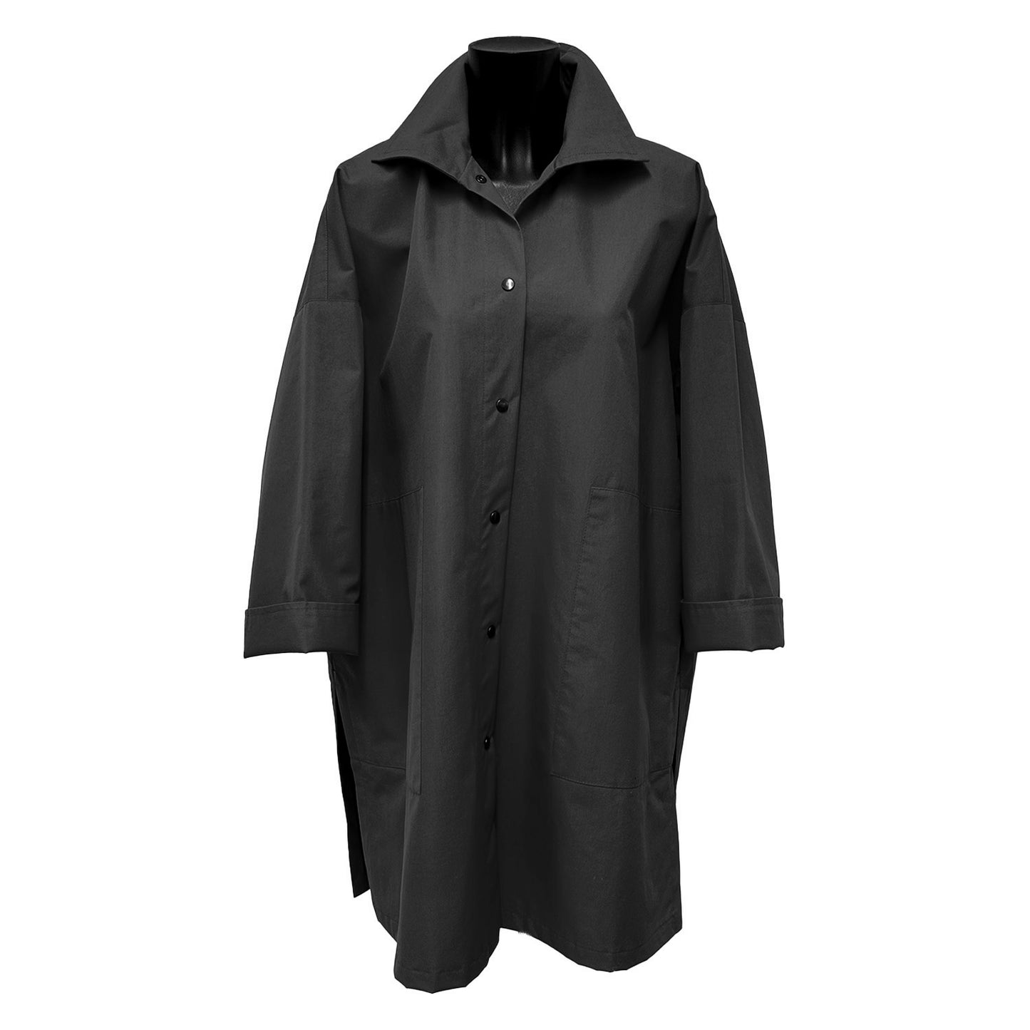 REGNJAKKE Elegance Long Jacket Black
