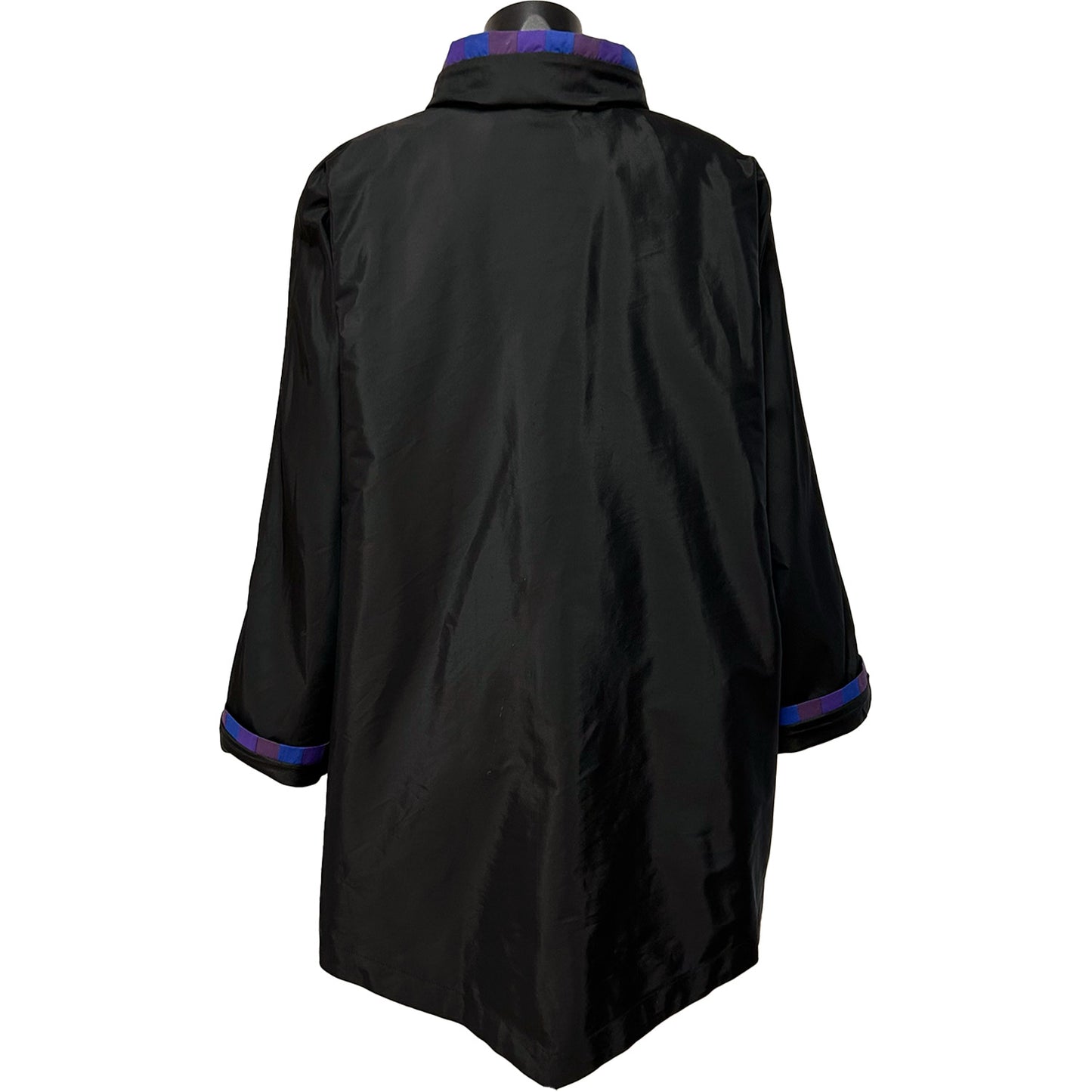 REGNJAKKE Black Fun Jacket Tip Purple