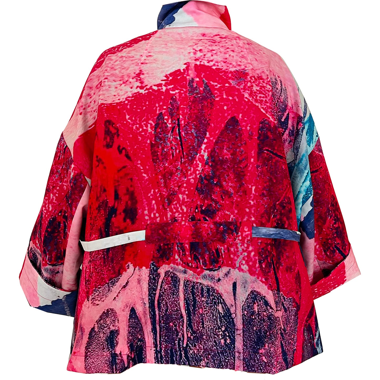 Square boxy Jacket print pink