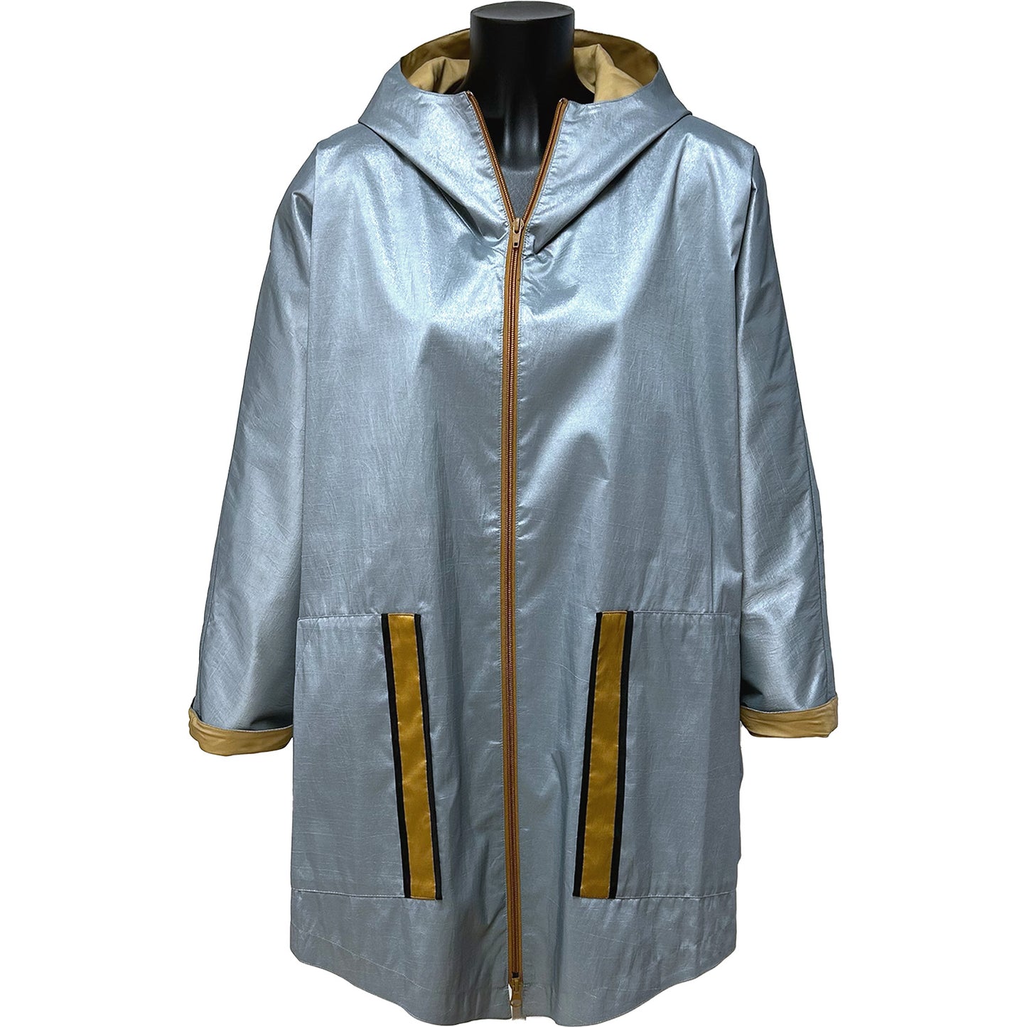 REGNJAKKE Shine Jacket Tip Silver/Beige a
