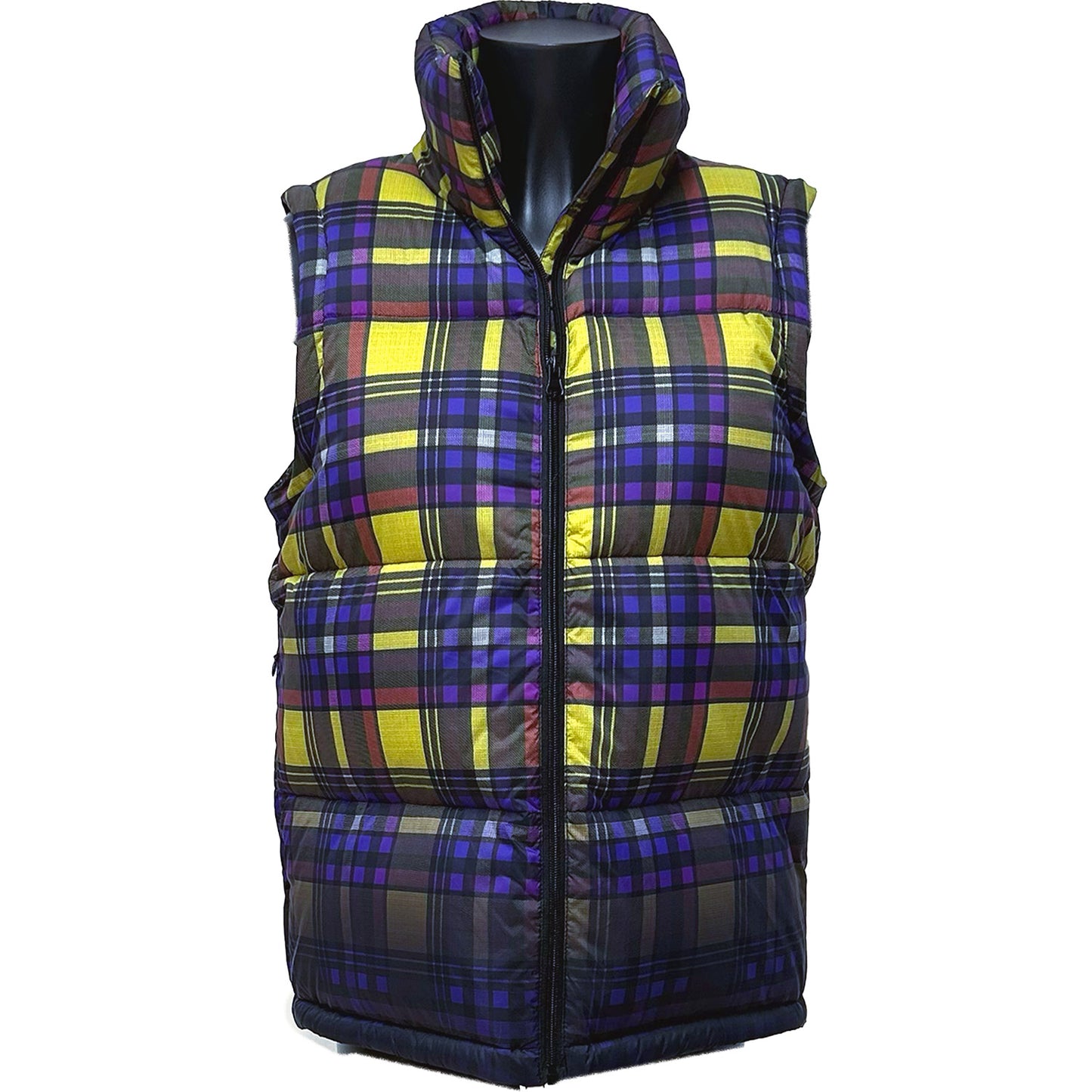 REGNJAKKE Down Jacket Tartan print Quést- ceque cést fa- fa- fa