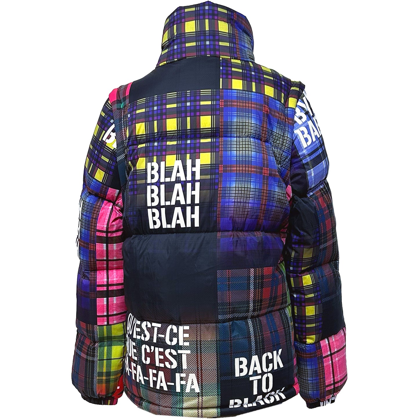 Tartan print Down Jacket Multi sale