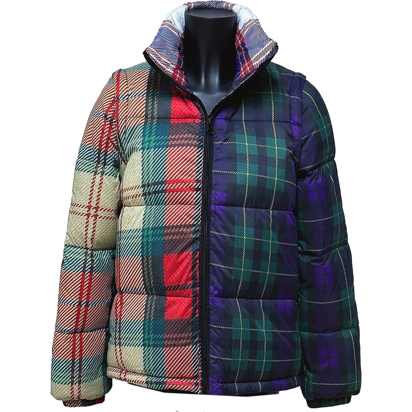 REGNJACKA Down Jacket Tartan print