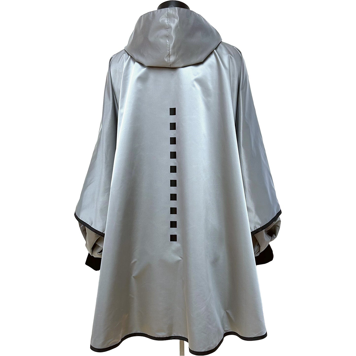 REGNSLAG/PONCHO Silvergrey
