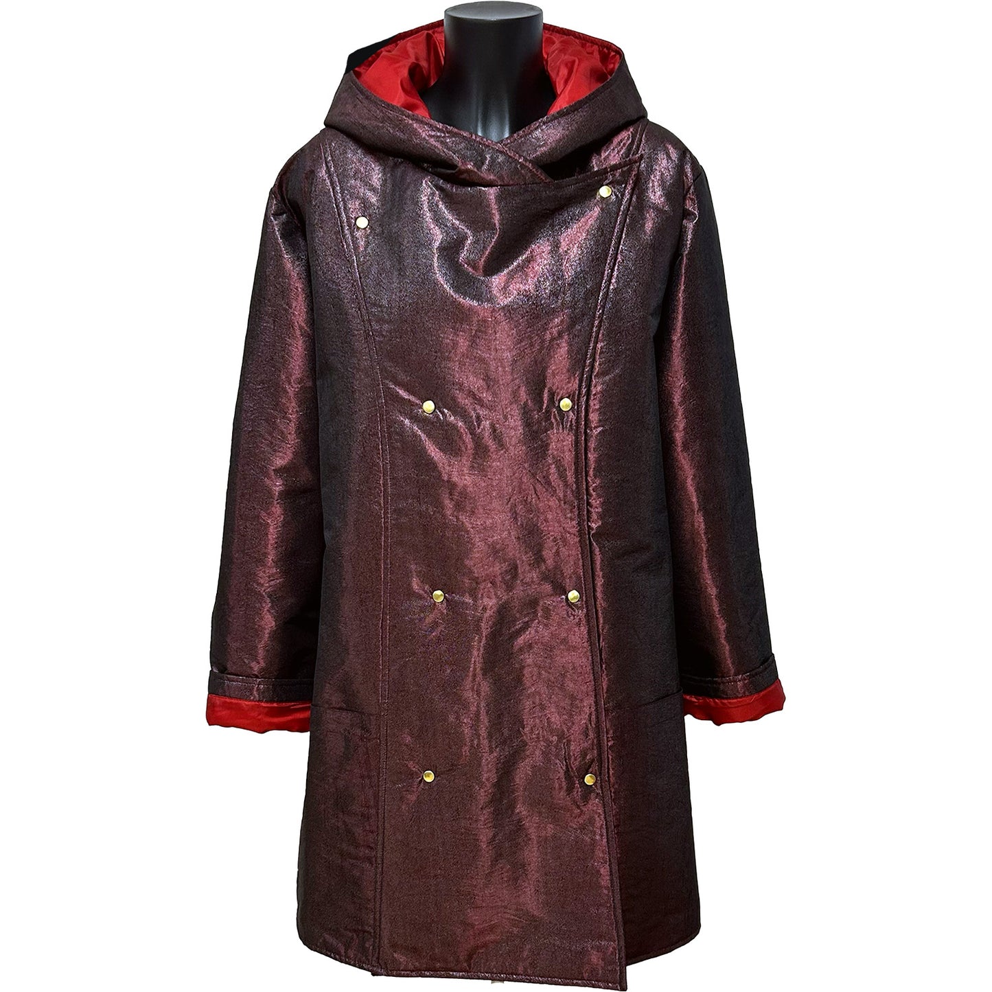 REGENMALTEL Shine High Fin Th Bordeux/Light bordeux