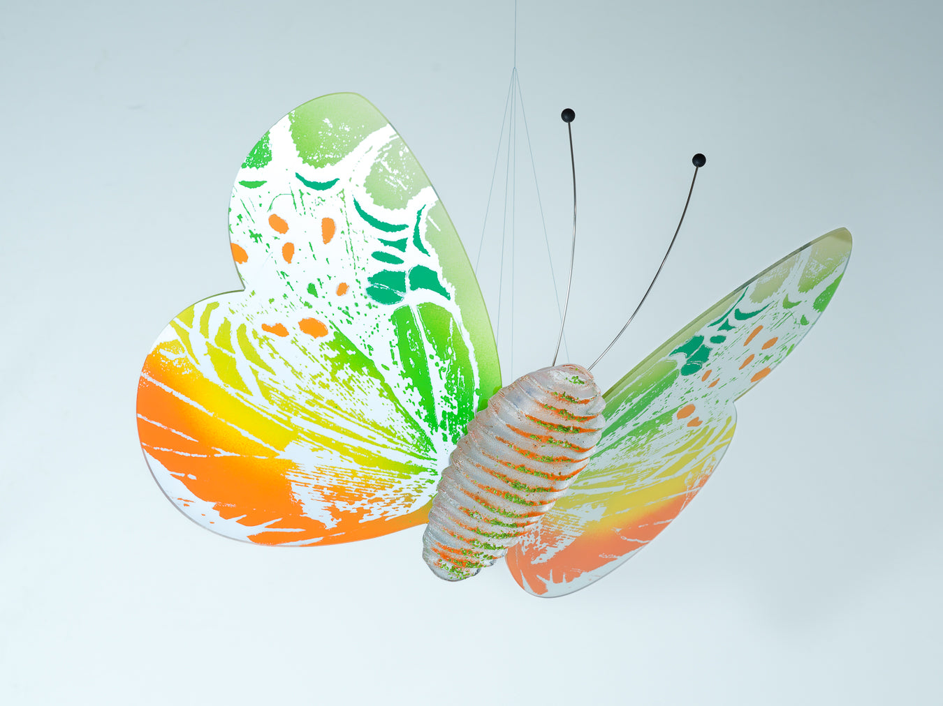 Papillon yellow/ lime/ orange