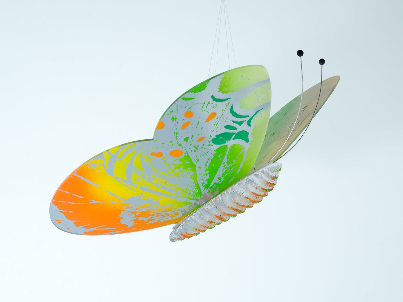Papillon yellow/ lime/ orange