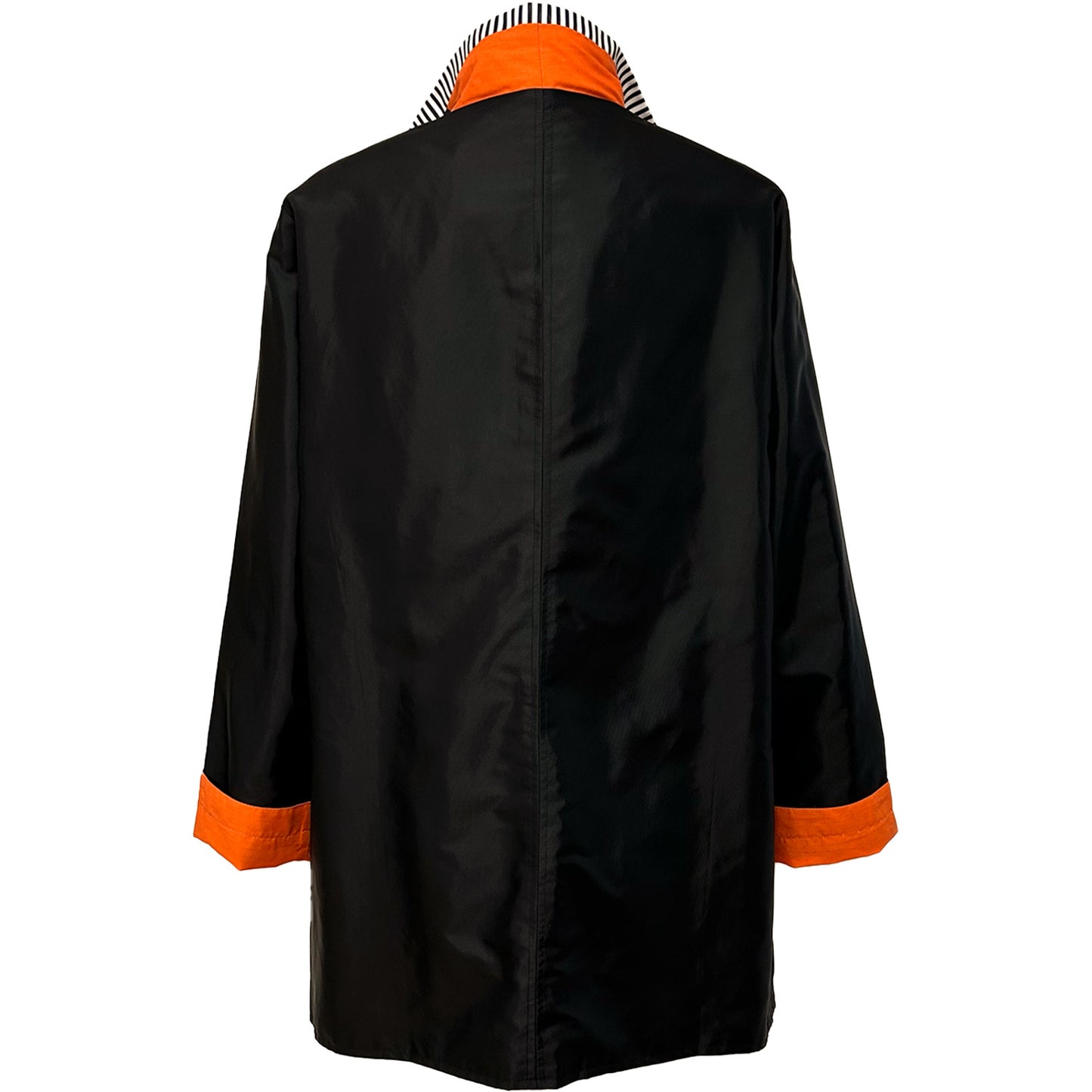 Black Pierre Stripe Bell Jacket Orange sale