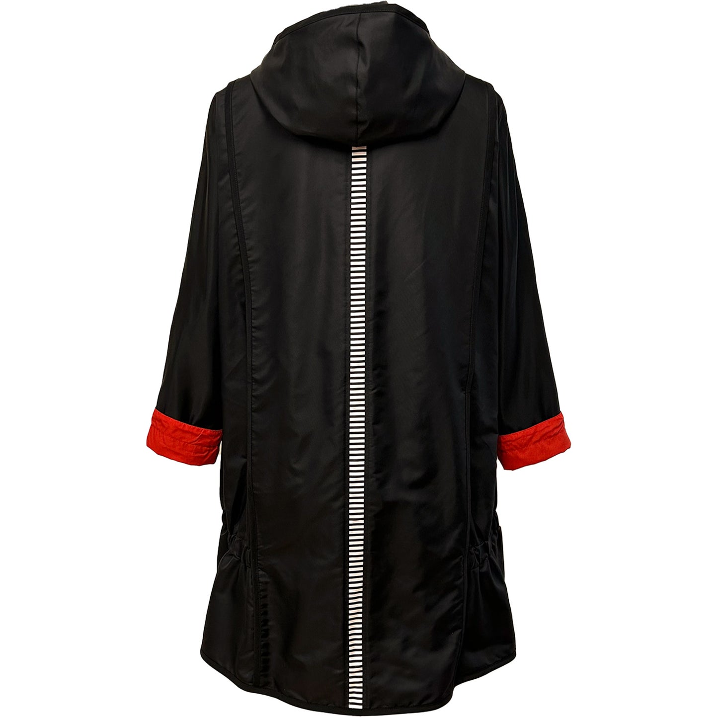Black Pierre Stripe Anorak Jacket Red sale