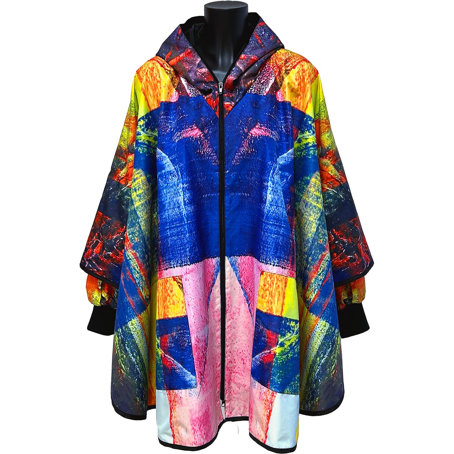 Printed Poncho Dawn Light