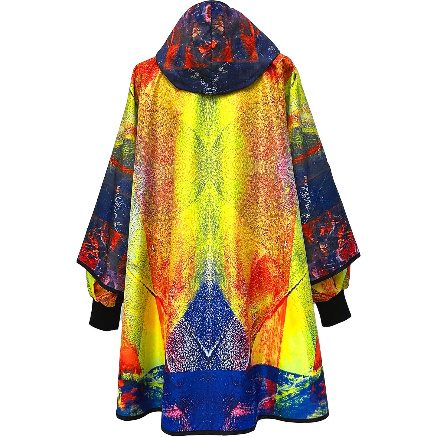 Printed Poncho Dawn Light