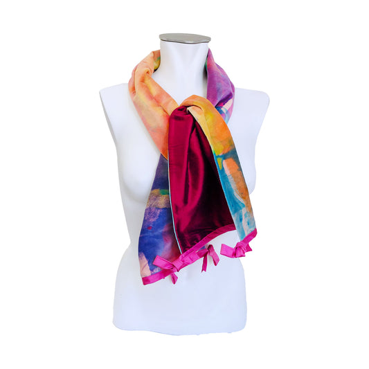 Cotton velvet shawl