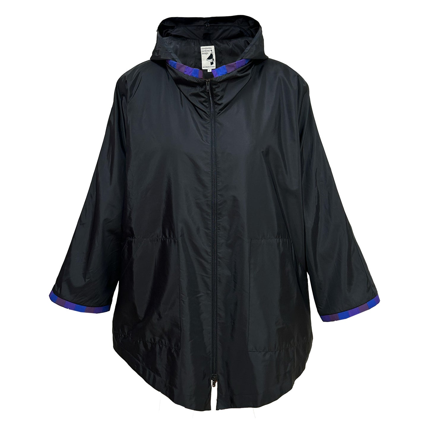 Regenmantel Black Fun Jacket Tip Purple