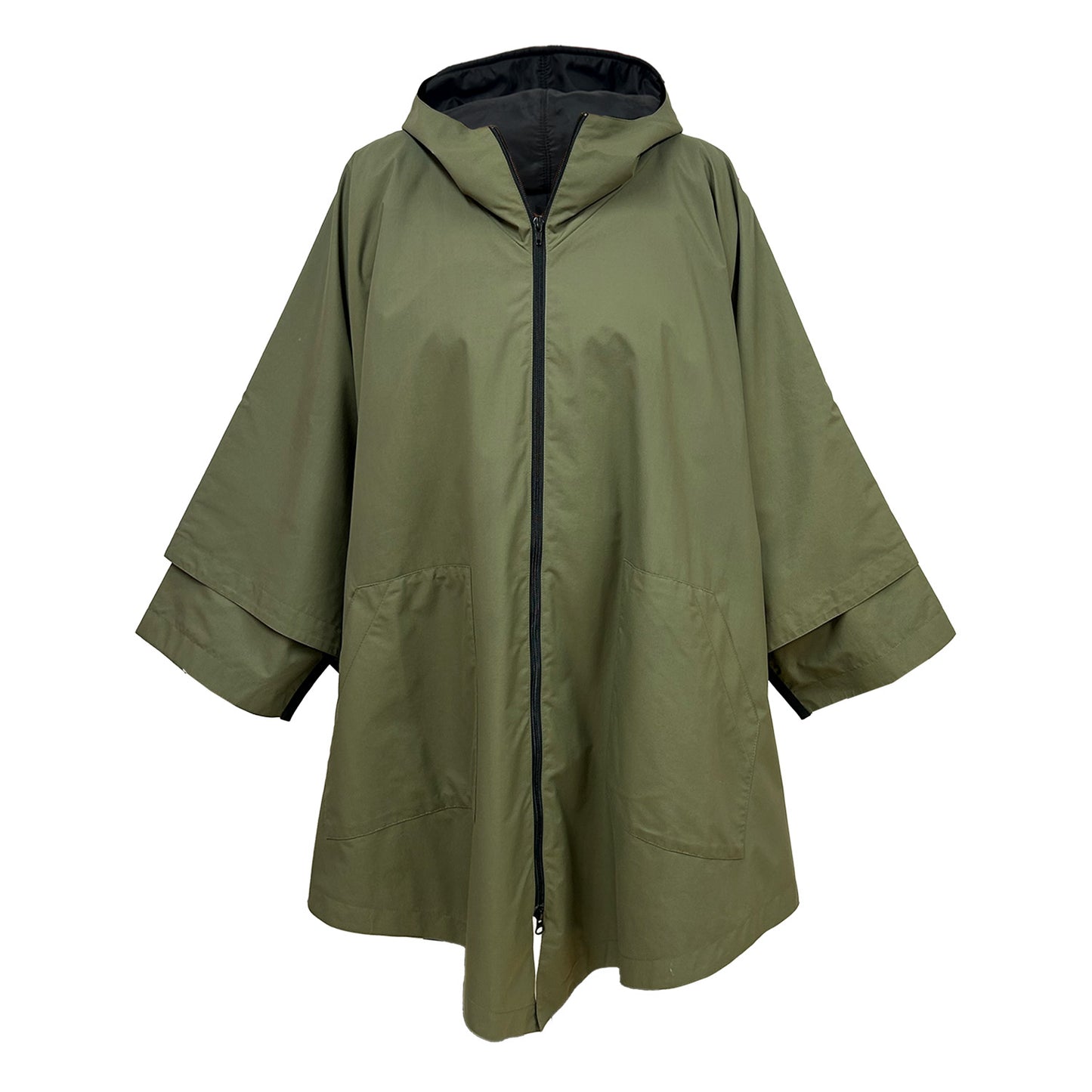 Regnjacka Poncho Tip Olive