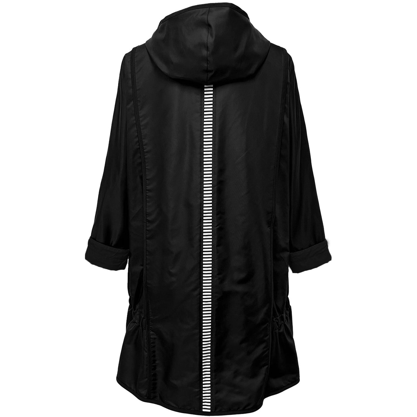 Black Pierre Stripe Anorak Jacket Black sale