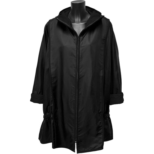 Black Pierre Stripe Anorak Jacket Black sale