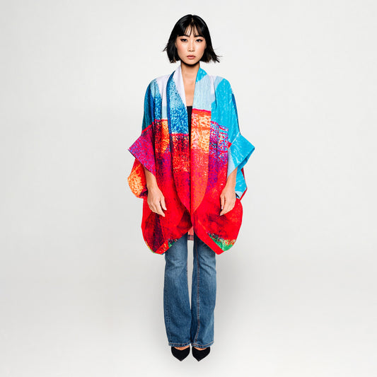 Round Art Kaftan Multi colours 6