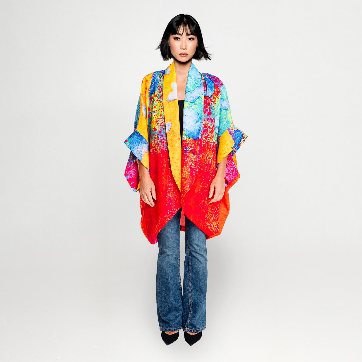 Round Art Kaftan Multi colours 7