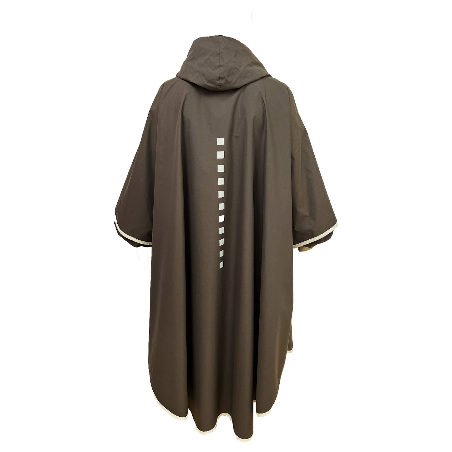 Langer Regenmantel Hood Brown