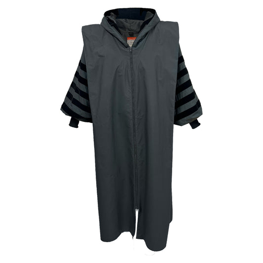 Black rain jacket California Long Coat