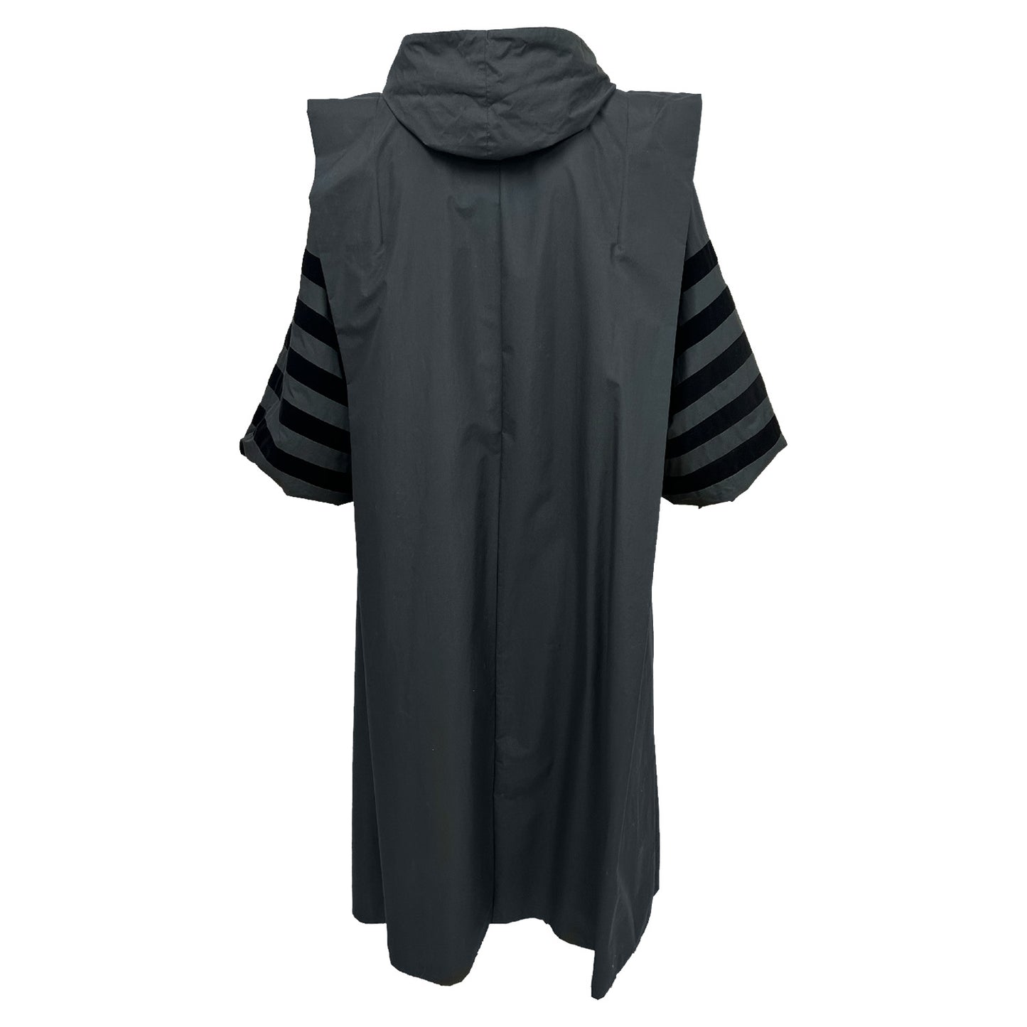 Black rain jacket California Long Coat