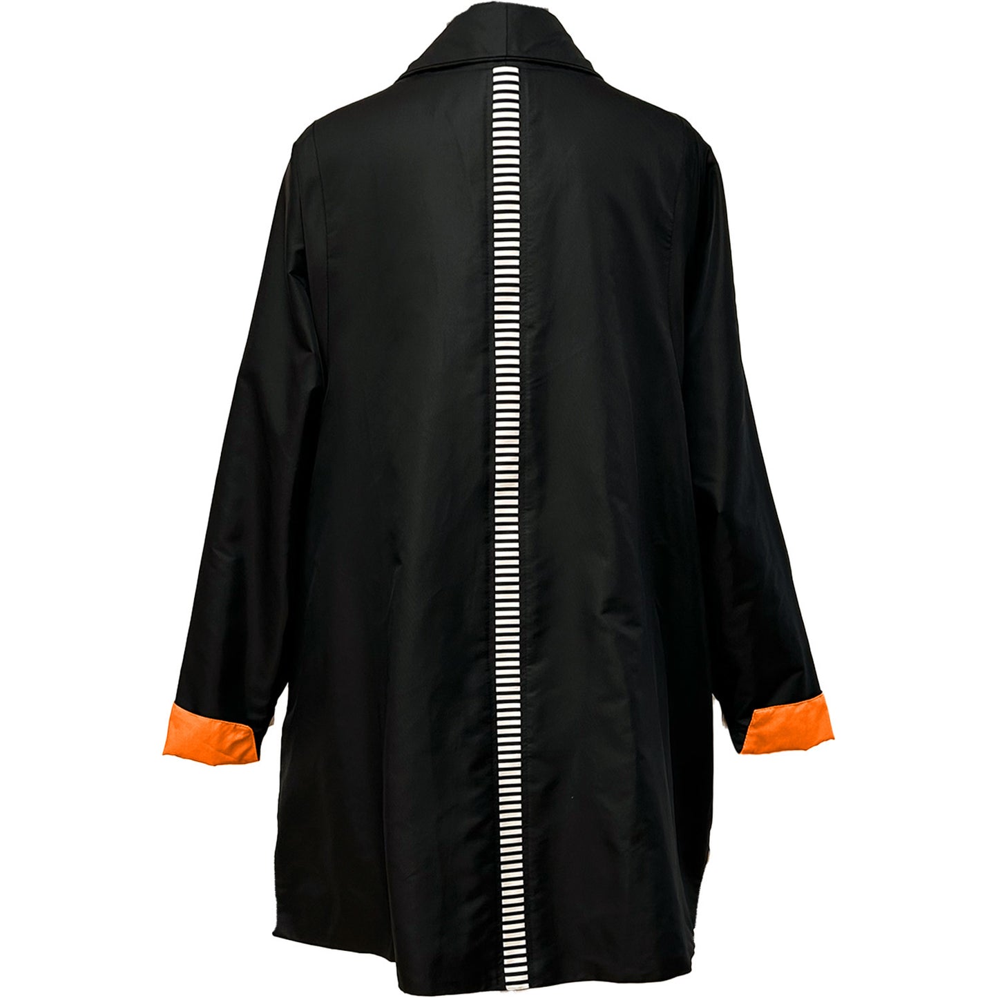 Black Pierre Stripe Raglan Jacket Orange sale